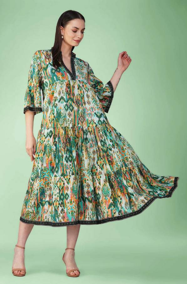 Vestido Largo de Algodón