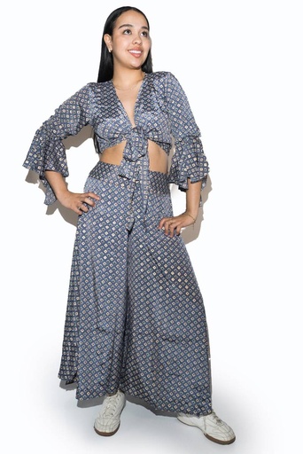 [OMTR281-7] Pantalon de Seda