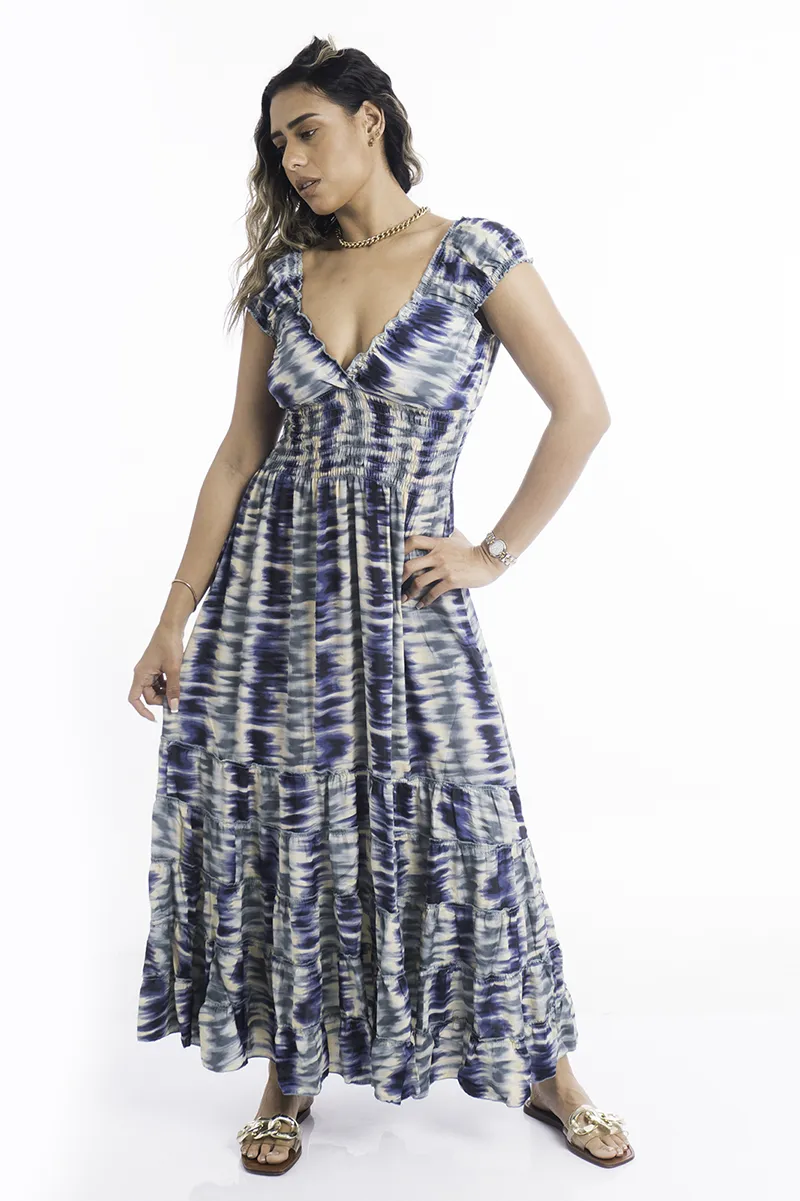 [LD86-1] Vestido Largo de Seda