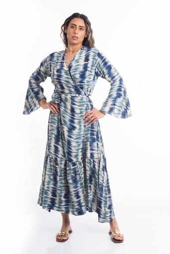 [LD2606-3] Vestido Largo de Seda