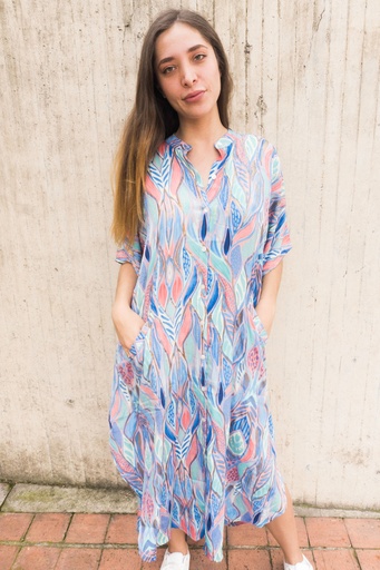 [CHACHI23-6] Vestido Largo de Seda