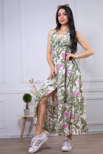 [TA01-9] Vestido Largo de Rayon