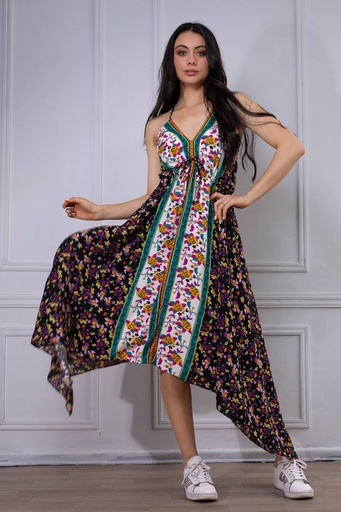 [TA01-15] Vestido Largo de Rayon