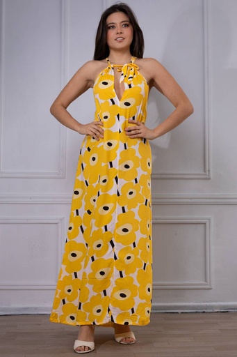 [TA01-17] Vestido Largo de Rayon