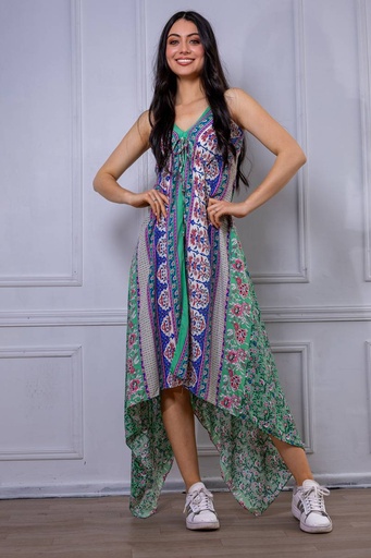 [TA01-19] Vestido Largo de Rayon