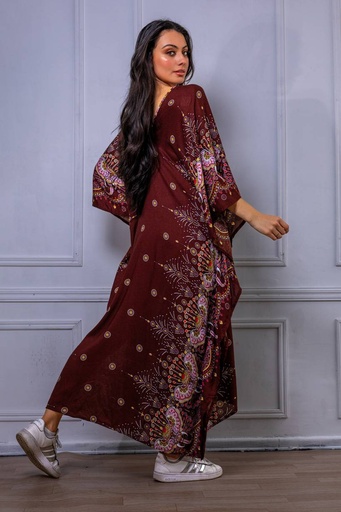 [TA03-7] Vestido Largo de Rayon
